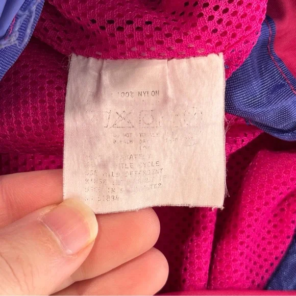 Vintage 80's Patagonia Mountain Anorak Pink Purple Trim Women's Size 10 - Picture 10 of 10